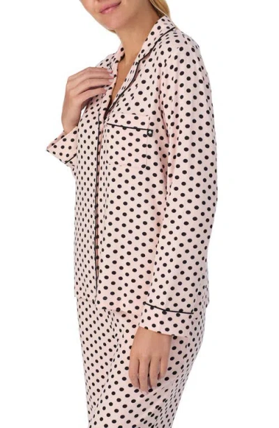 Kate Spade Lady Dot Long Pajama In Animal Print
