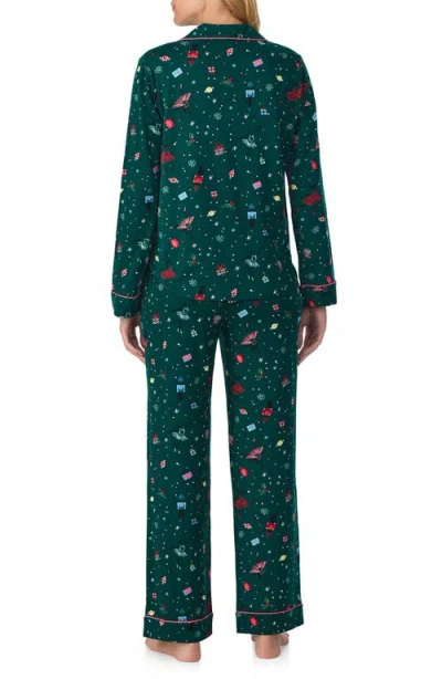 Kate Spade Women's 2-piece Sleepwear Long-sleeve Top And Pajama Pants Set In Animal Print