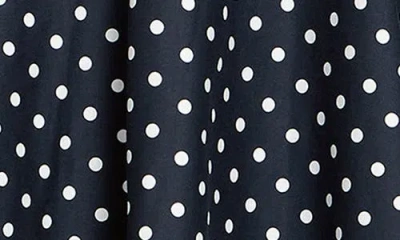 City Chic Nellie Polka Dot Sleeveless Dress In Black