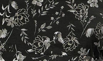 City Chic Emmie Floral Print Long Sleeve Minidress In Multi