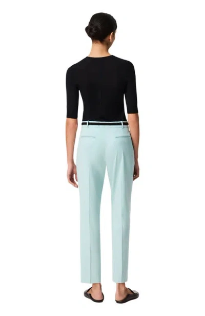 Another Tomorrow Peg Trouser In Blue