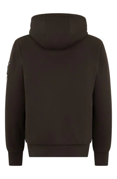 Moose Knuckles Classic Bunny Fleece Jacket With Removable Faux Fur Lining In Brown