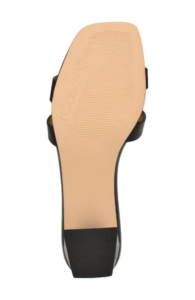 Calvin Klein Women's Andrae Slip-on Block Heel Sandals In Black
