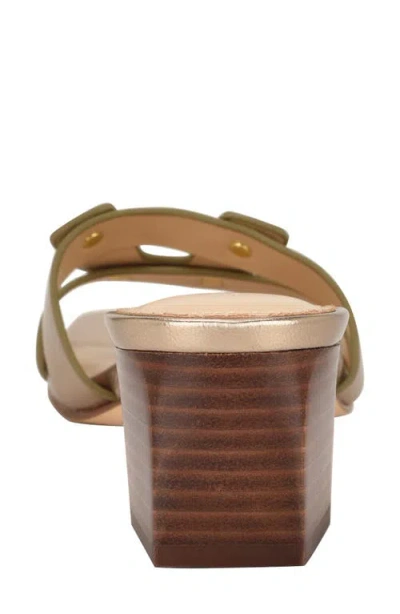 Calvin Klein Women's Andrae Slip-on Block Heel Sandals In Brown