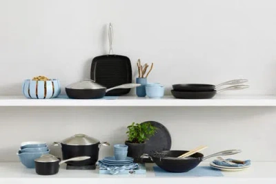 Scanpan Professional 10 Piece Nonstick Cookware Set In Black