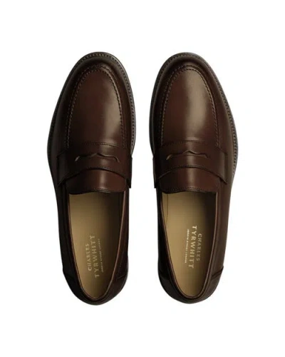 Charles Tyrwhitt Leather Penny Loafers In Multi