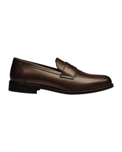 Charles Tyrwhitt Leather Penny Loafers In Multi