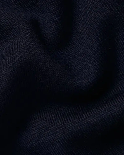 Charles Tyrwhitt Pure Merino Crew Neck Sweater In Blue