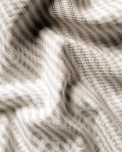 Charles Tyrwhitt Slim Fit Button-down Collar Non-iron Stretch Stripe Oxford Shirt In Brown