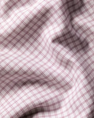Charles Tyrwhitt Non-iron Stretch Oxford Check Shirt In Pink