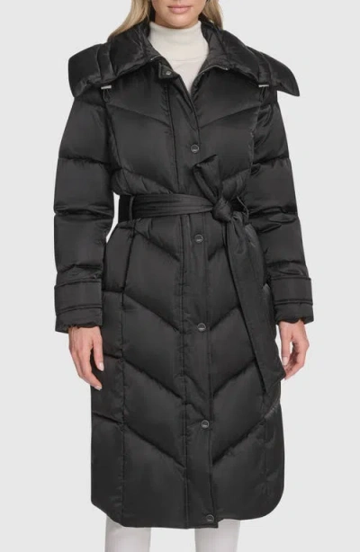Andrew Marc Palmer Belter Puffer Coat In Black