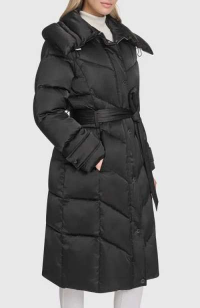 Andrew Marc Palmer Belter Puffer Coat In Black