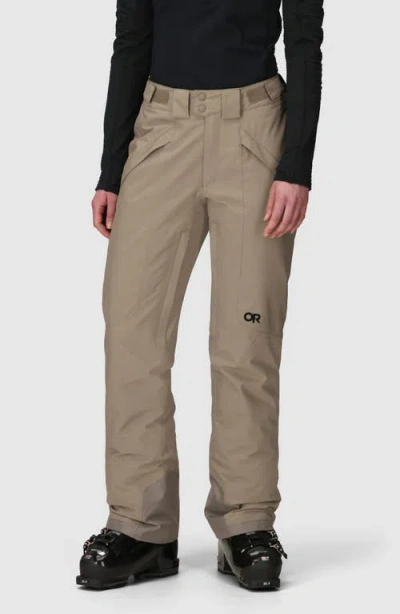 Outdoor Research Snowcrew Snow Pants In Brown