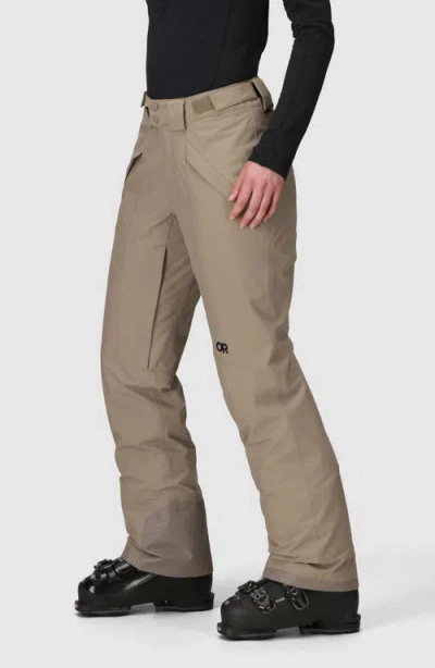 Outdoor Research Snowcrew Snow Pants In Brown