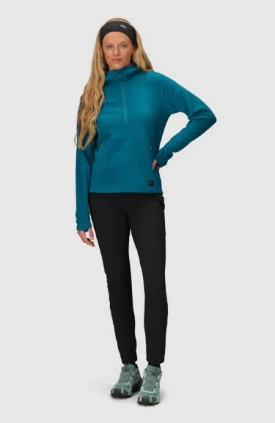 Outdoor Research Trail Mix Xt Fleece Half Zip Hoodie In Black