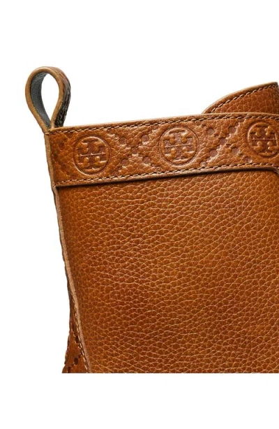 Tory Burch T Monogram Lug Sole Bootie In Brown