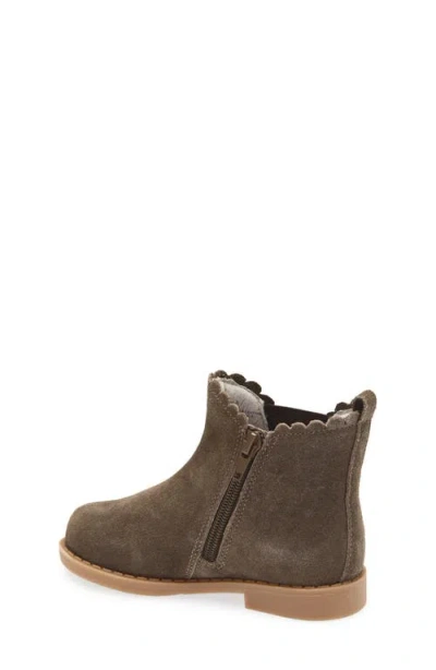 L'amour Kids' Nicola Scalloped Bootie In Brown