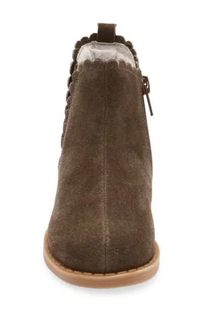L'amour Kids' Nicola Scalloped Bootie In Brown