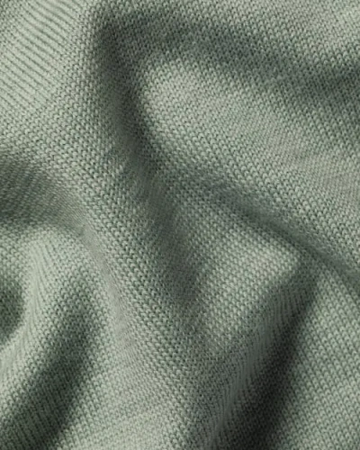 Charles Tyrwhitt Pure Merino Crew Neck Sweater In Green