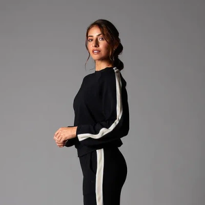 Tavi Ease Crew Stripe Sweatshirt In Multi