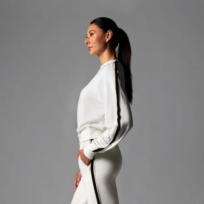 Tavi Ease Crew Stripe Sweatshirt In Multi