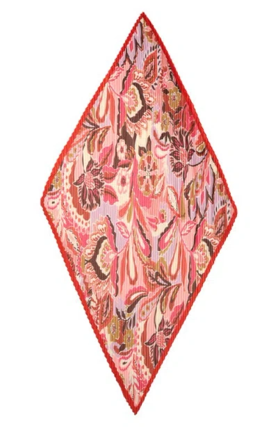 Echo Crazy Pleated Diamond Scarf In Multi
