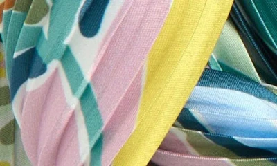 Echo Crazy Pleated Diamond Scarf In Multi