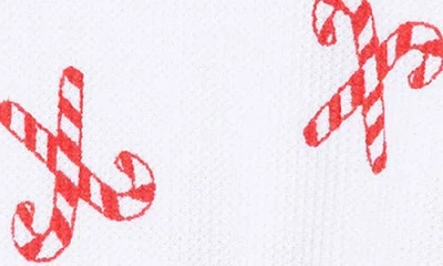 Angel Dear Candy Cane Print Knotted Gown In Multi