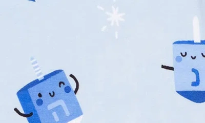 Angel Dear Hanukkah Convertible Zip Footie In Multi