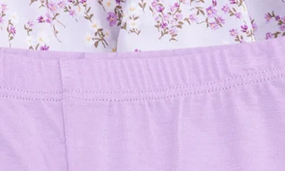 Angel Dear Sweet Dreams Smocked Top & Leggings Set In Purple