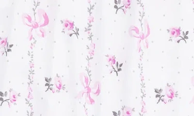 Angel Dear Dainty Buds Print Peter Pan Collar Footie In Multi