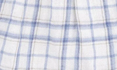 Angel Dear Blue Plaid Organic Cotton Muslin Dress & Bloomers Set In Multi