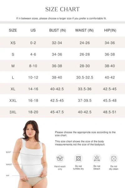 Popilush Cloud-touch Double-layer Shaping Sleeveless Top In White