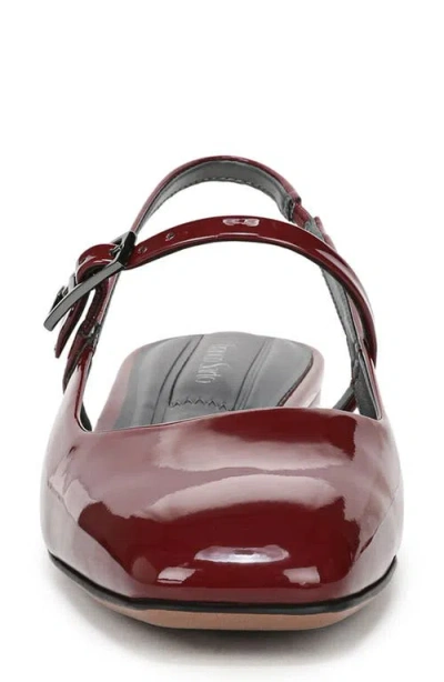 Franco Sarto Women's Destin Square Toe Mary Jane Slingback Flats In Burgundy