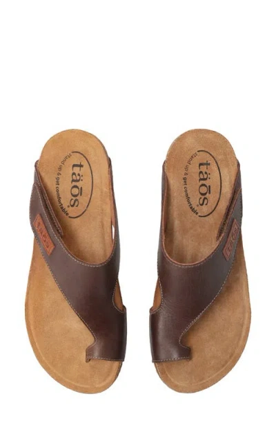 Taos Loop Toe Loop Sandal In Brown