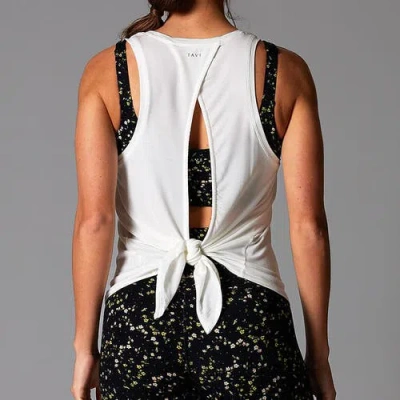 Tavi Tie Back Tank In White