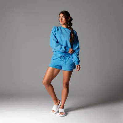 Tavi Ease Crew Terry Sweatshirt In Blue