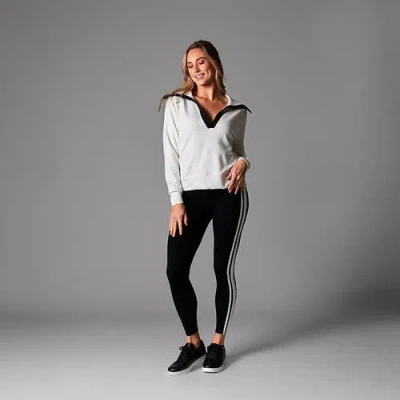 Tavi Cozy Collared Sweatshirt In Gray