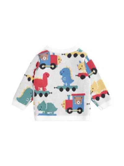 Huxbaby Dino Train Knit Pullover In Multi