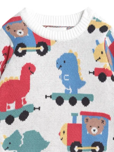 Huxbaby Dino Train Knit Pullover In Multi