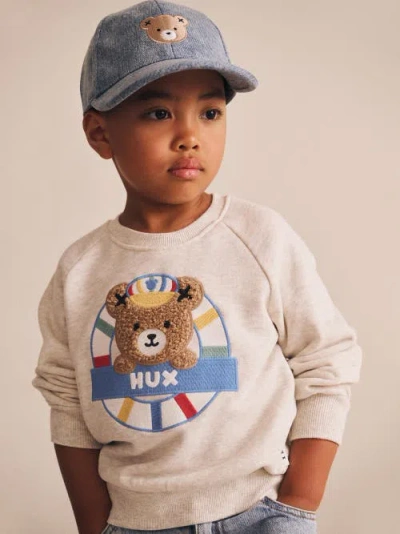 Huxbaby All Aboard Hux Sweatshirt In White