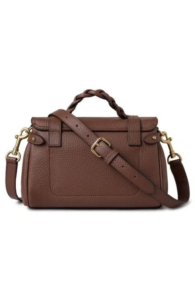 Mulberry Mini Alexa Leather Satchel In Brown
