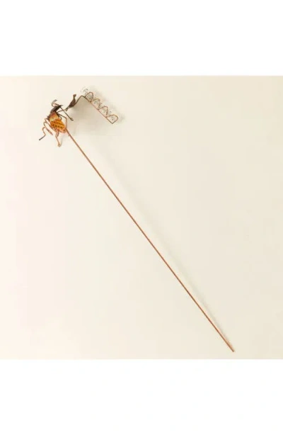 Haw Creek Forge Bee Rain Gauge With Bee Drinking Cup In Multi