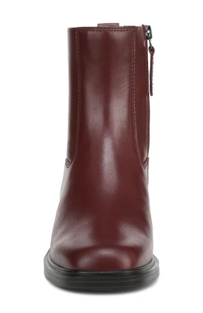 Franco Sarto Women's Gracely Block Heel Zip Short Boots In Burgundy