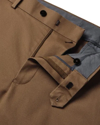 Charles Tyrwhitt Ultimate Non-iron Chinos In Brown