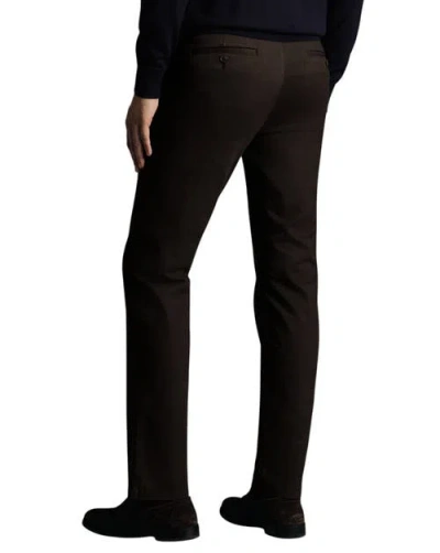 Charles Tyrwhitt Ultimate Non-iron Chinos In Brown