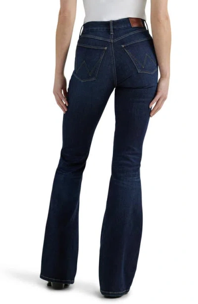 Wrangler Bespoke Curvy High Waist Bootcut Jeans In Blue