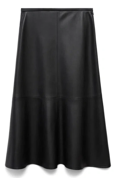 Mango Women's Leather-effect Midi Skirt In Multi