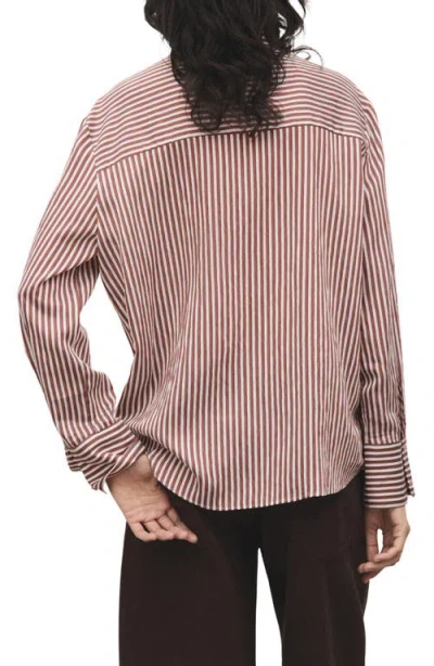 Mango Stripe Button-up Shirt In Multi