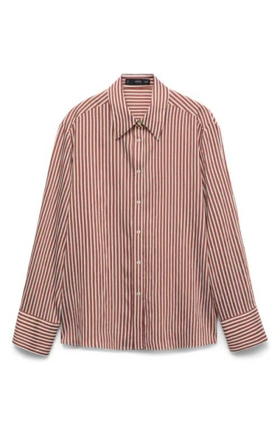 Mango Stripe Button-up Shirt In Multi